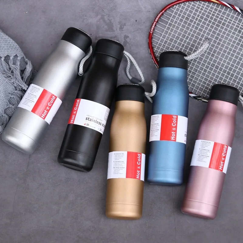 400/600ml Portable Thermos Coffee Mug Cup Stainless Steel Vacuum Flask Water Bottle Outdoor Sport Office Travel Mug