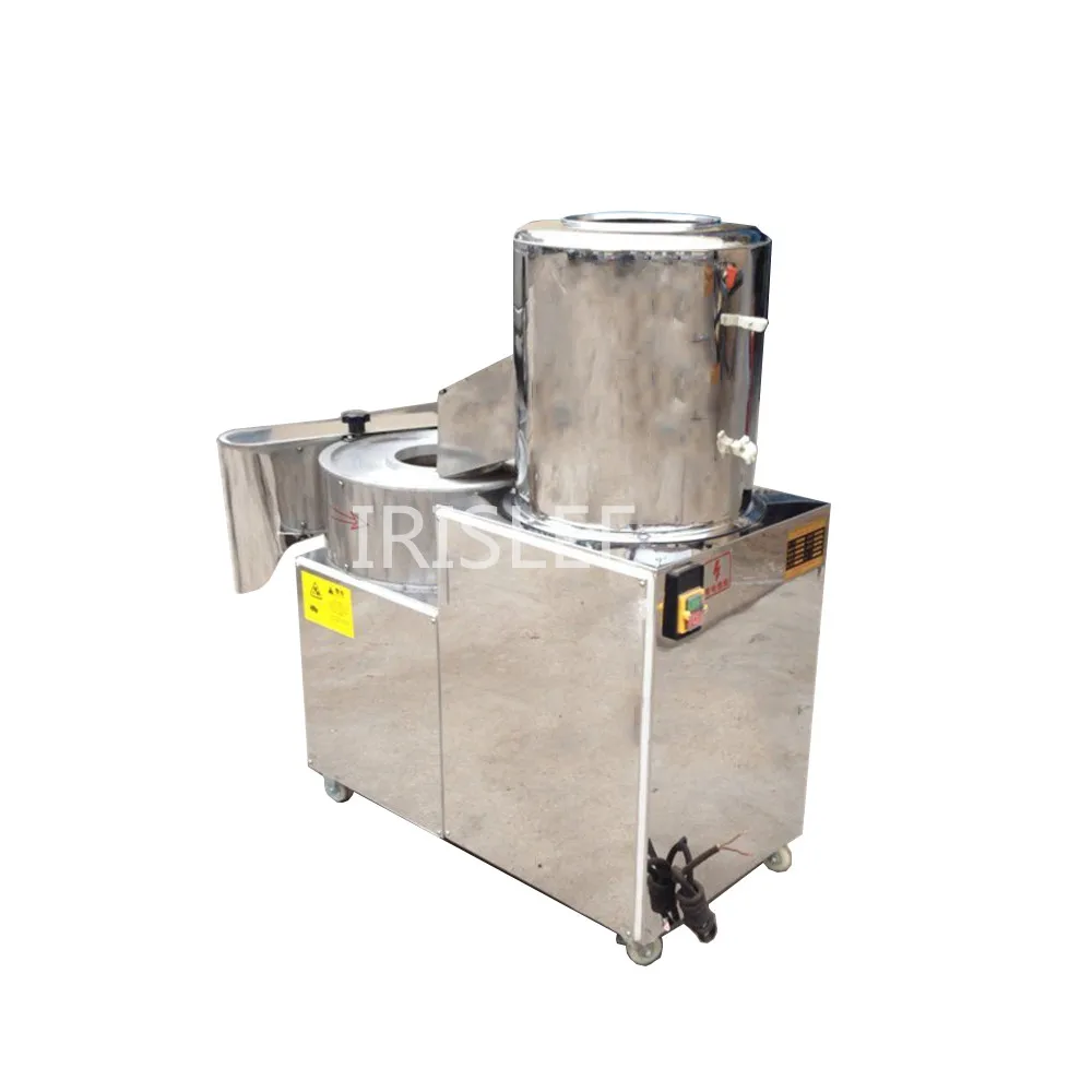 Automatic industrial potato washing peeling and cutting machine tubers peeler slicer