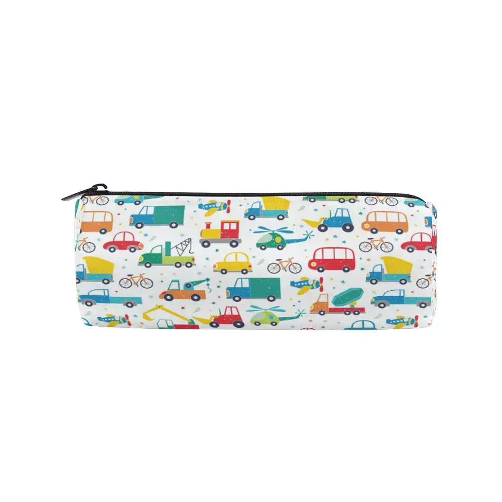 Creative Cartoon car Pencil Case Large Capacity zipper Pencil Bags Stationery Office School Students Prizes Gift