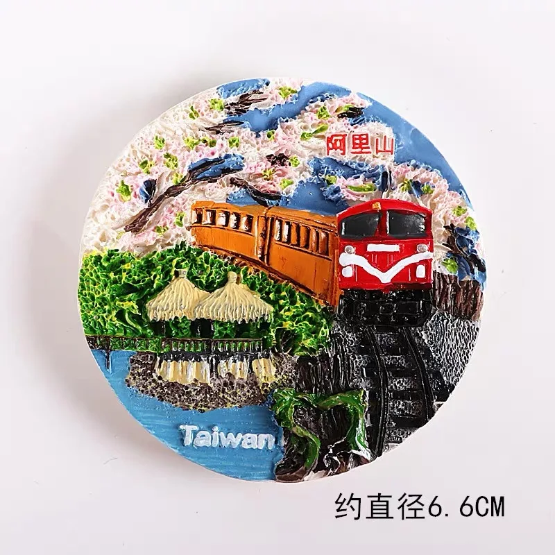Souvenir Country Fridge Magnets Moscow Russia France Paris Dubai Travel Commemorative Decoration Refrigerator Metal Magnet