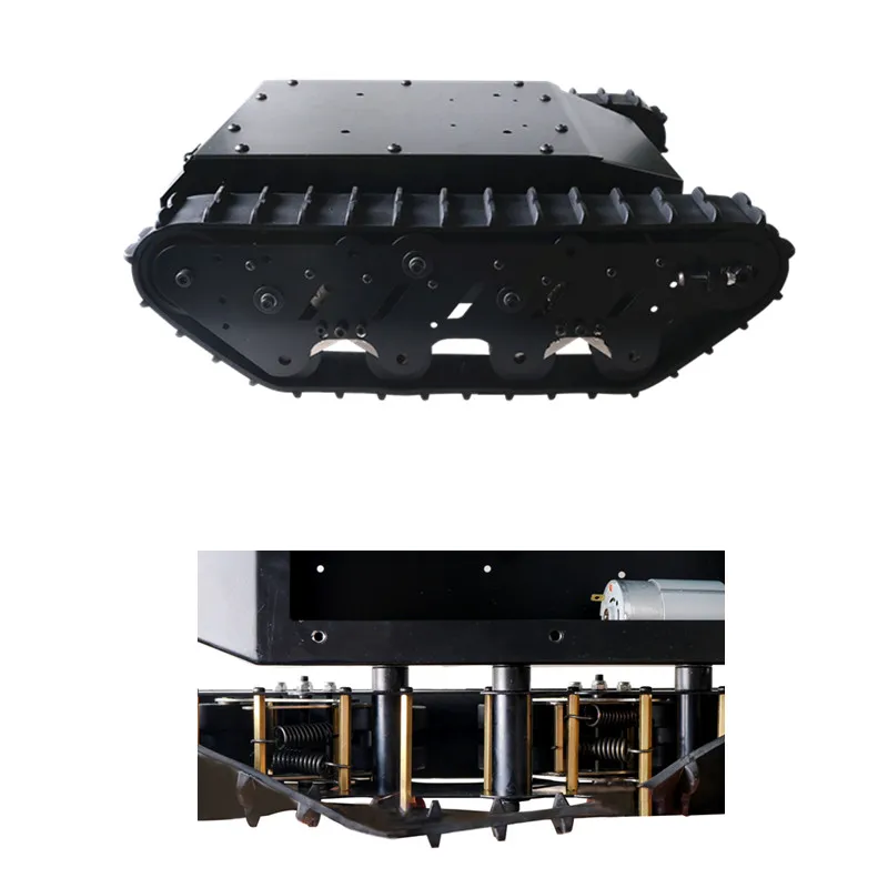 Cao Su Theo Dõi Giảm Chấn Thép Không Gỉ Tải Trọng Lớn Khung Gầm Xe Tăng Chống Sốc-Hút Lớn RC Dây Chuyền Robot Thông Minh Cho Arduino DIY lắp Ráp