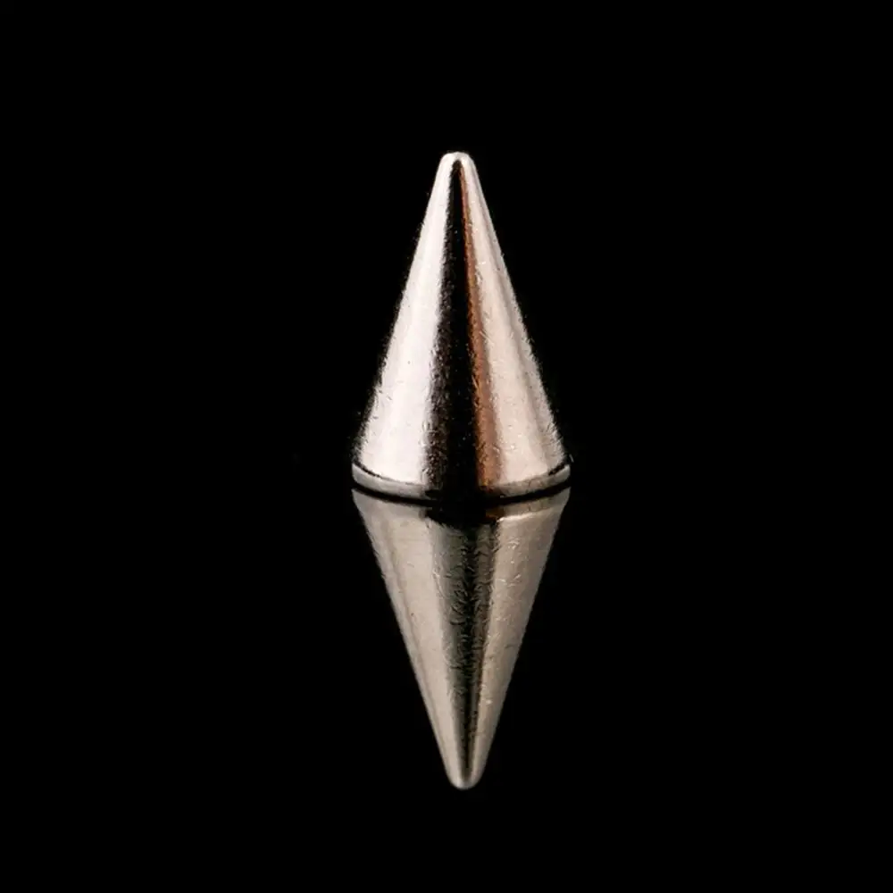 10pcs More Color Brass Bullet Cone Spike Punk Screwback Studs Bag Clothes Leather Craft Phone Case Diy Decor Accessories