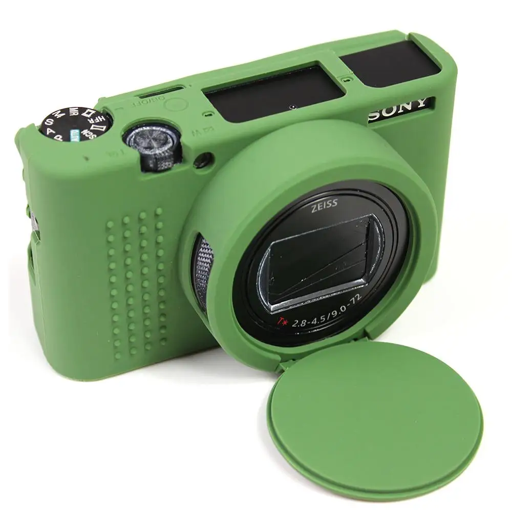 Gumowy silikonowy futerał ochronny Pokrowiec na korpus Miękka torba na aparat do Sony Cyber-Shot RX100 VII RX100M7 Premium Com Frame Skin case