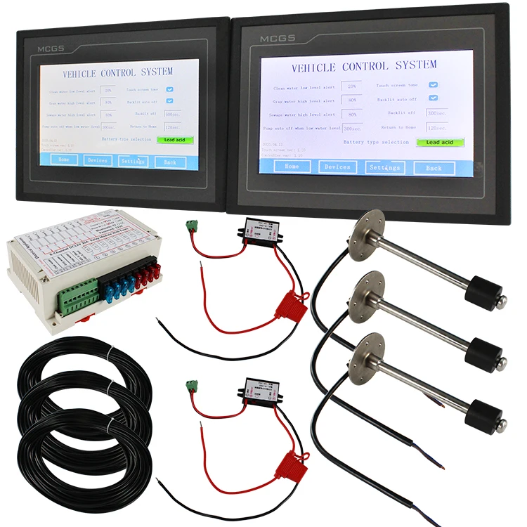 Dual screen display Vehicle Touch Screen Control System (RV, Motorhome, Caravan, Trailer, Truck, etc)