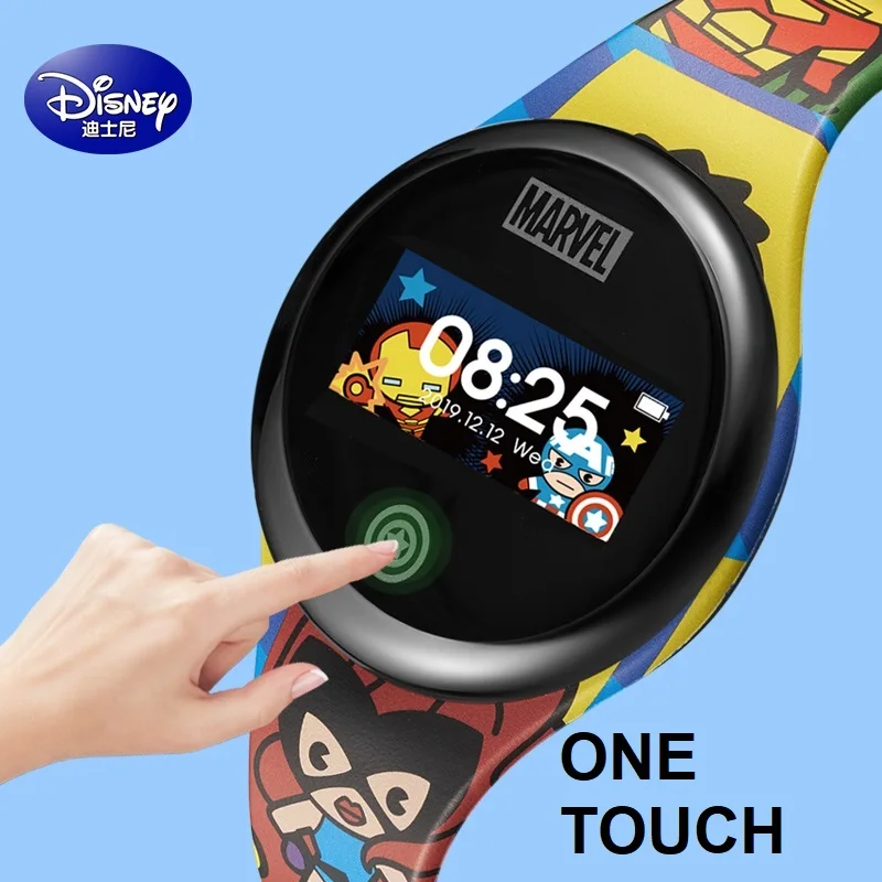 Disney Original Marvel Micky Mouse Spider Man The Avengers Frozen Cartoon Smart Digital Wrist Watch Sport Bracelet Boy Girl Kid