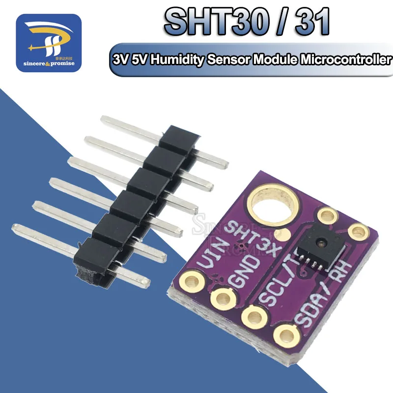 Interfejs IIC I2C SHT30 SHT30-D Wyjście cyfrowe Czujnik temperatury i wilgotności Dokładność Przerwa Pogoda SHT31 SHT31-D Dla Arduino