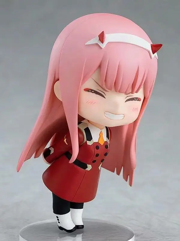 FRANXX 002 ZERO TWO PVC 액션 피규어 완구 100mm Anime Q.ver 952 # 입상 장난감 마스코트 의상 및 액세서리