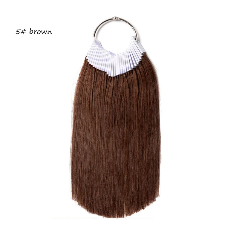 30pcs/set human hair color rings color chart hair strands test For beauty salon hairdressing salon supplies hair on rings