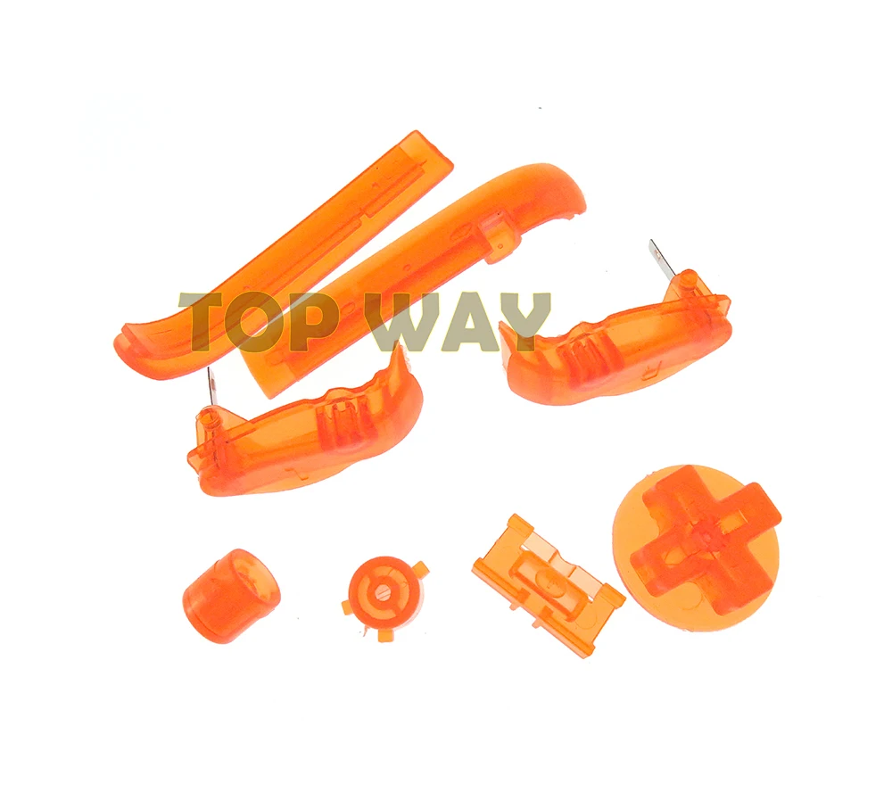 1 conjunto d-pads power on fora botões para gameboy avanço a b l r botões quadro para botões gba