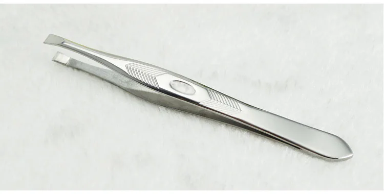 작은 족집게 2pcs 눈썹 족집게 메이크업 클립 얼굴 코 헤어 리무버 미용 도구 속눈썹 눈썹 경사 팁 플랫 페이셜 메이크업