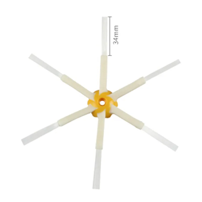 ملحقات فرشاة جانبية قابلة للغسل 6 أقدام, قطع غيار روبوت المكنسة الكهربائية Roomba 800 900 8 9 Series Roomba800 Roomba900