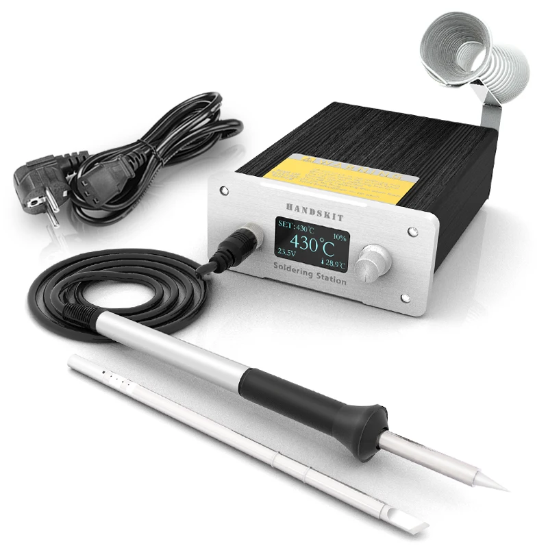 T12 Soldering Station STM32 5Pin OLED 1.3 Display Adjustable Temperature Digital Electronic With Soldering Tips Welding Tools