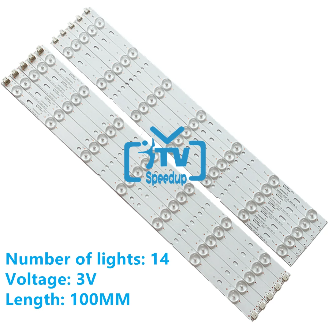 

10pcs/set LED Backlight Strip For SCEPTRE X505BV 50CE1120 DH50D14L DH50D14R-ZC14F-04 303DH500033 303DH500034 CN50HA708