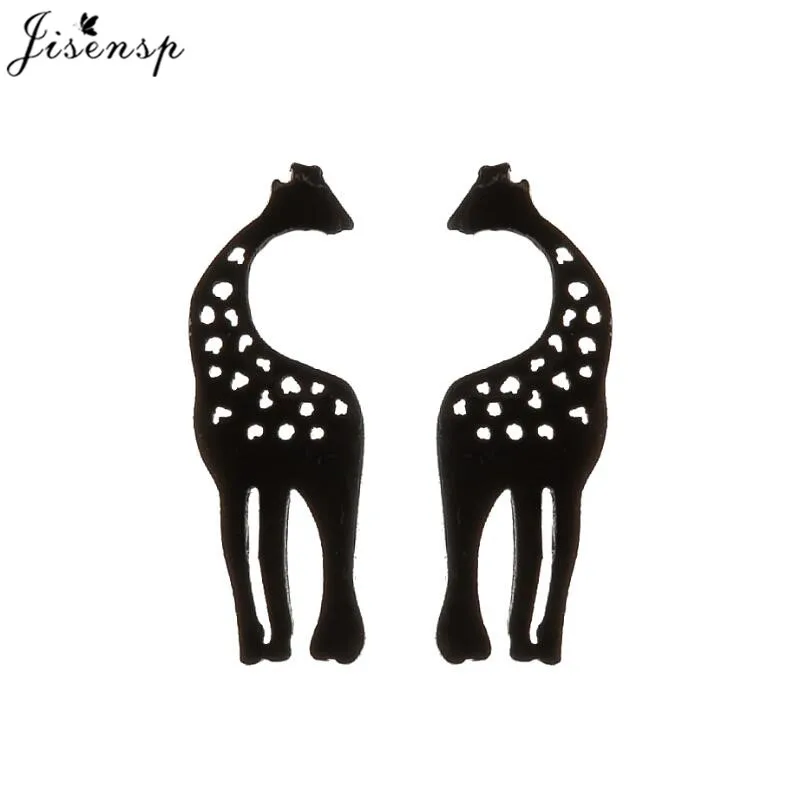 Cartoon Giraffe Stud Earrings Summer Simple Animal Earings for Women Girls Daily Jewelry Bridesmaid Gift 2024 Trendy Pendientes