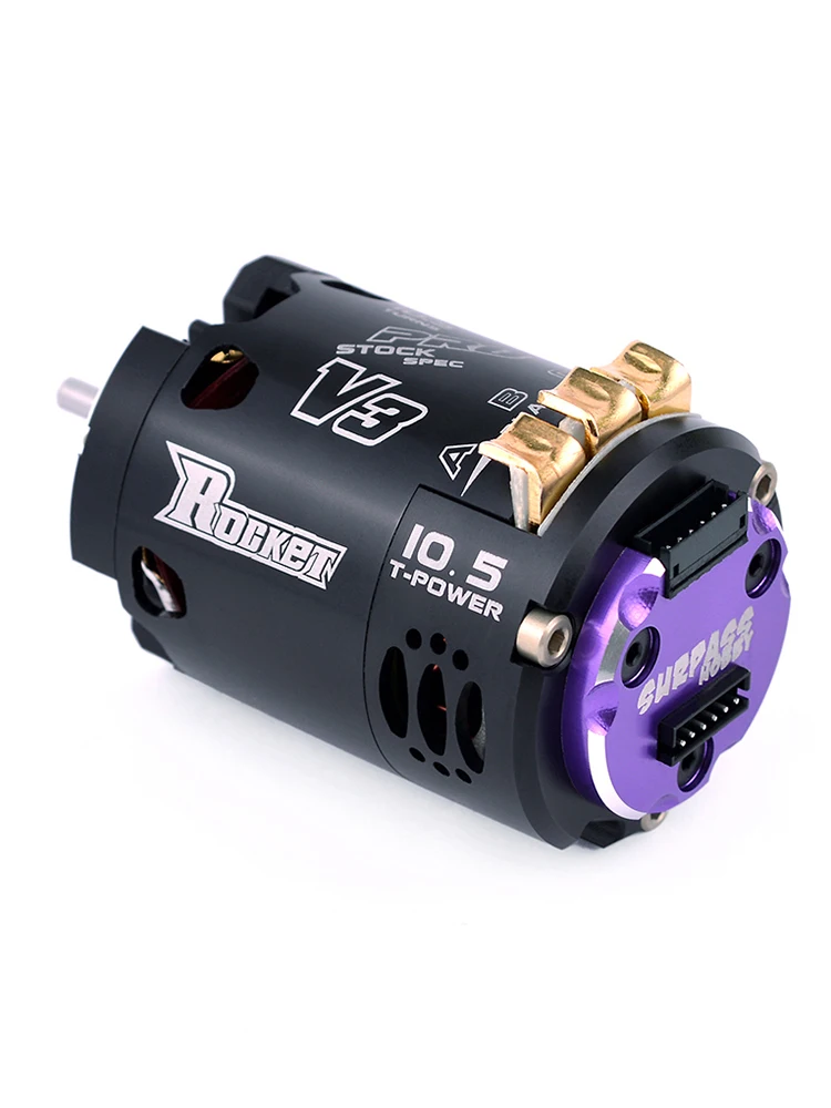 Surpass Hobby Rocket 540 V3 Moteur Brushless, 5.5T, 6.5T, 8.5T, 10.5T, 13.5T, 21.5T pour Compétition Modifiée, 1/10, 1/12, F1 RC Drift Car