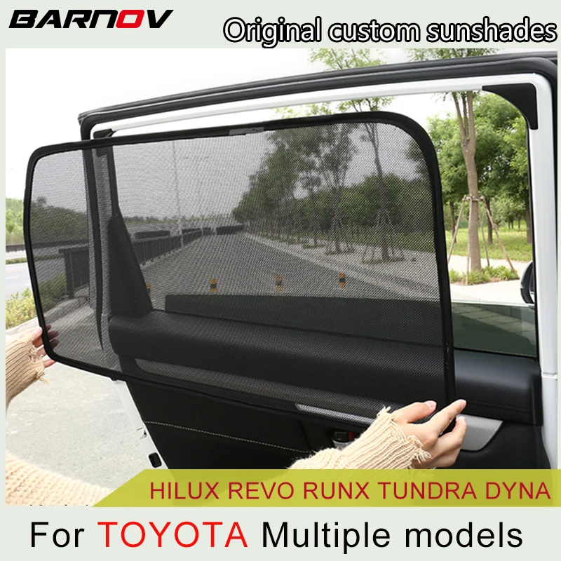 

Car Special Magnetic Curtain Window SunShades Mesh Shade Blind Original Custom For Toyota Hilux Revo Runx Tundra Dyna