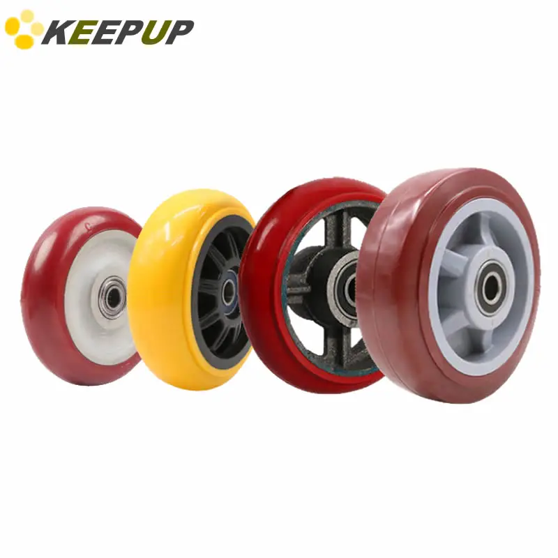 Replacement caster wheels,with bearing,Heavy-duty polyurethane,high load capacity,wear resistance, trolley, shelf wheels