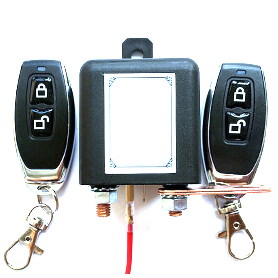 Universal 12V new Car Battery Switch with 2Pcs Wireless Remote Control Manual Control Disconnect Latching Relay