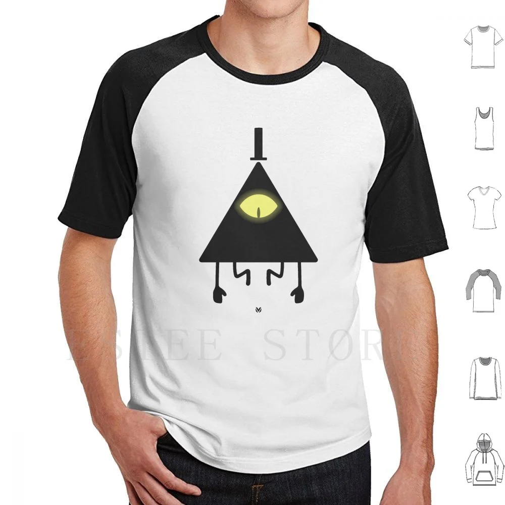 Bill Cipher Ii T Shirt Cotton Men DIY Print Bill Cipher Eye Hat Cylinder Black Dream Nightmare Space