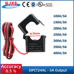 Split Core Current Transformer manufactur OPCT24AGL 100/5 150/5 200/5A 250/5 400A 5A open ac Clamp on Current Transform Sensor