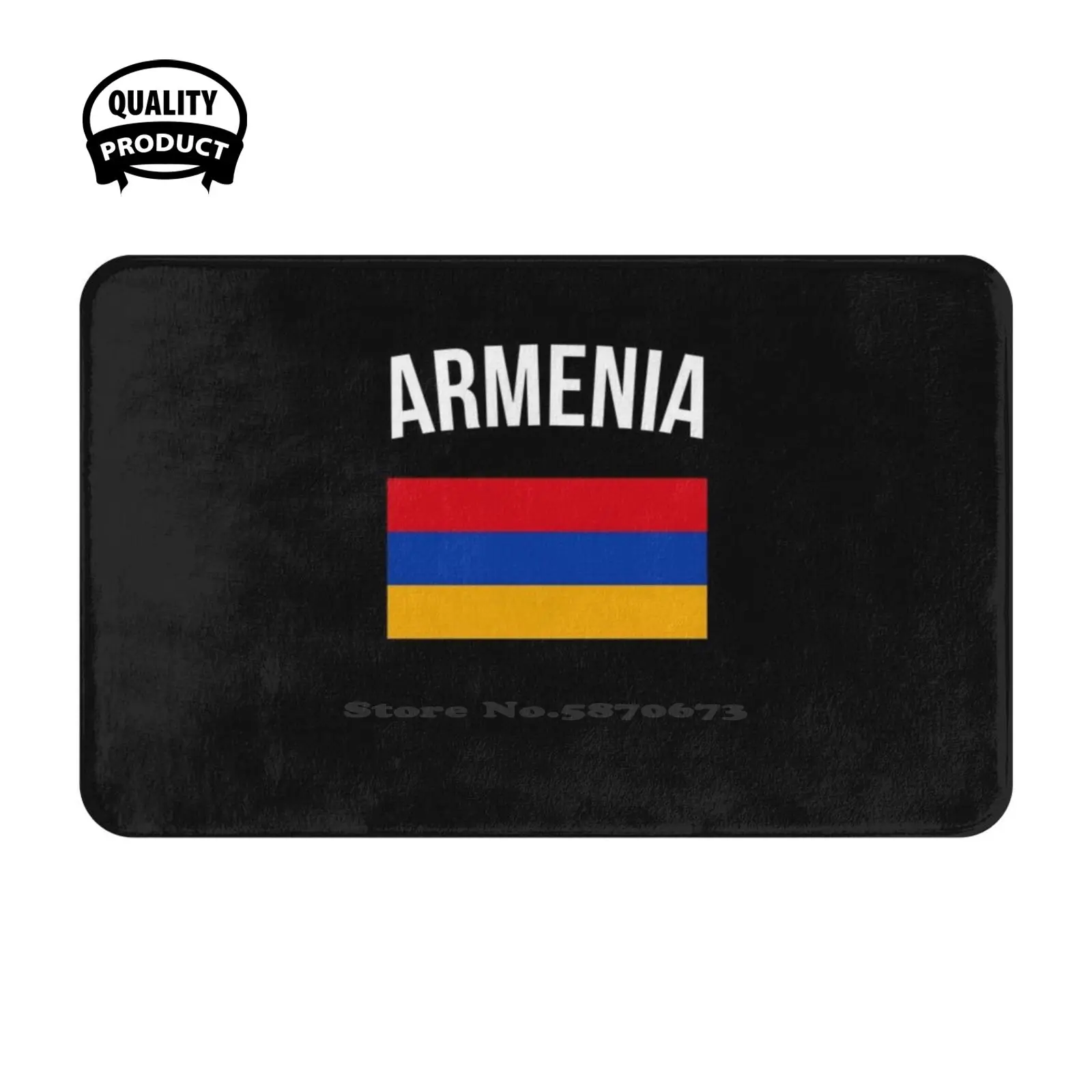 Armenia Flag Soft Cushion Home Carpet Door Mat Car Rug Armenia Flag Armenian Flag Country Heart Love Home Sports Esc Soccer