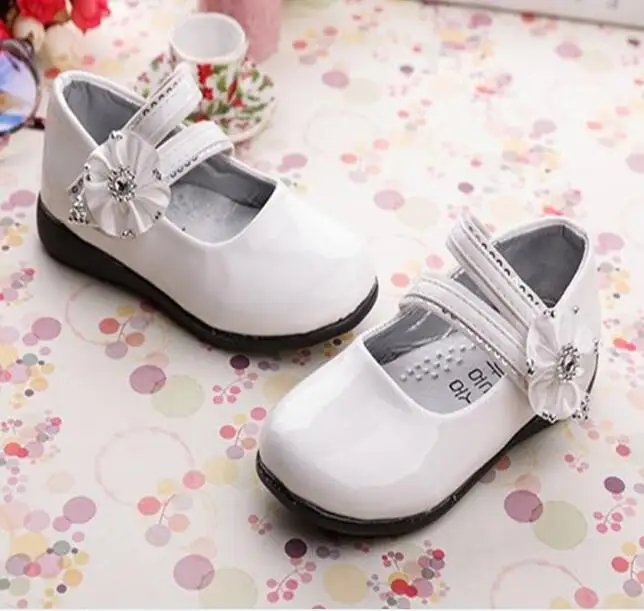 Autumn Girls Flower Ballet Flats Baby Dance Party Girls Shoes Glitter Children Shoes Gold Bling Princess Shoes 3-15 years Kids