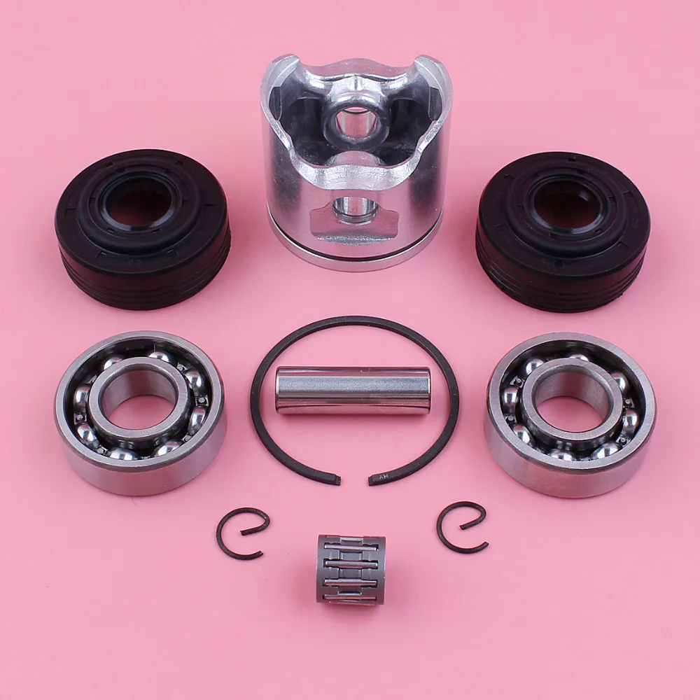 Adephol 42mm Kit di anelli di sicurezza dell'anello del perno del pistone per Husqvarna 340 345 pezzo di ricambio per motosega con paraolio per cuscinetti a manovella