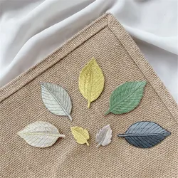 10 Pieces Many Colors Leaf Patches Iron On Embroidered Patch Applique for Garment T-Shirts Pants Bags DIY Craft Supplies