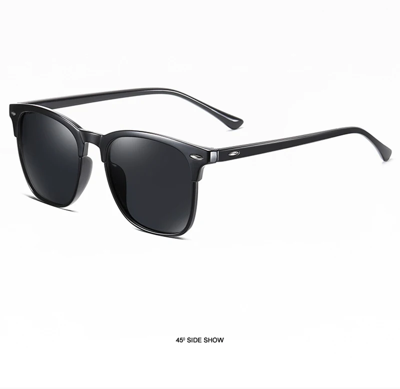 Mode quadratische polarisierte Sonnenbrille Männer Frauen klassische Niet Sonnenbrille für Männer hochwertige Anti-Blend-Fahr schirme – Detail 12