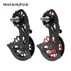 Bike Ceramic Rear Derailleur Carbon Fiber for Shimano R6800 R7000 R8000 R9000 For Sram Road Bicycle 13T 17T Pulley Guide Wheel