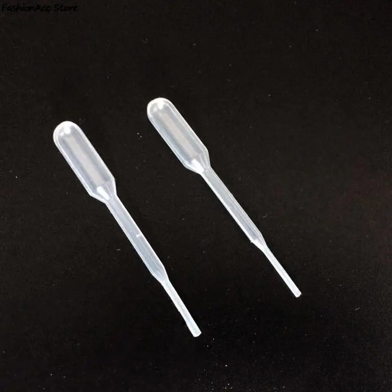 100PCS 0.2ml Squeeze Transfer Pipettes Plastic Dropper Disposable Pipettes Silicone Mold For UV Epoxy Resin Craft Jewelry Making