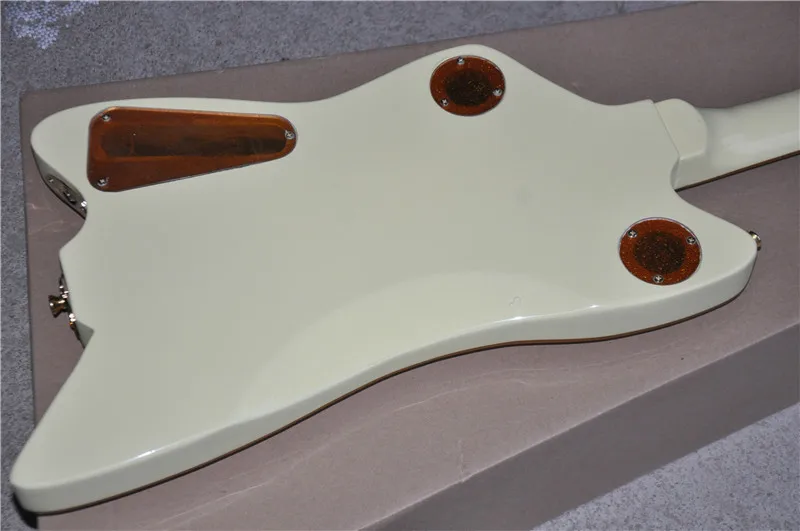 Free shipping, high quality customized version of Billy-Bo signature shaped electric guitar yellow and gold accessories