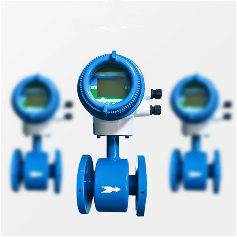 Nuovo arrivo Display digitale misuratore di portata elettromagnetico integrato misuratore di portata elettromagnetico intelligente per il trattamento delle acque reflue da 50MM