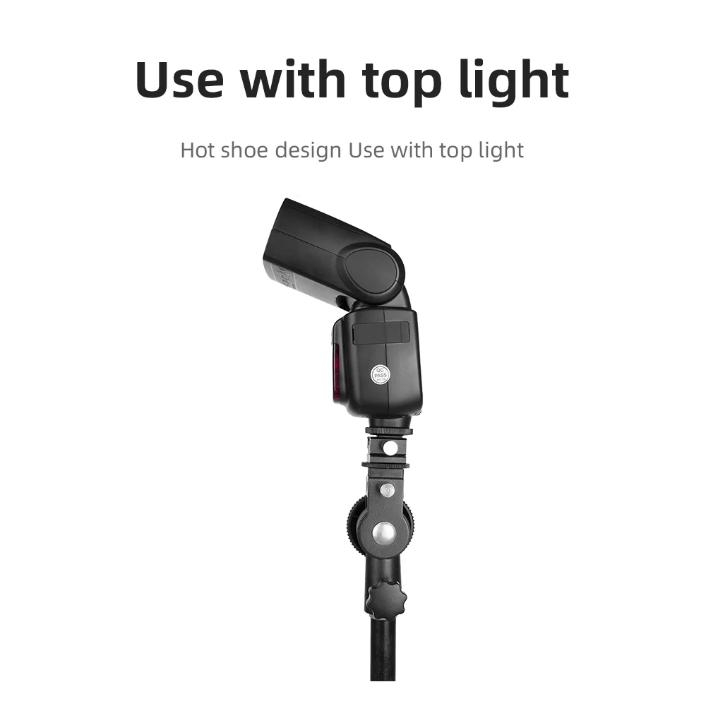 UTEBIT Support double flash 30 cm pour appareil photo reflex