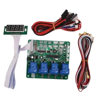 JY-21 con pantalla de 4 dígitos, tablero temporizador de 4 canales para aceptador de billetes, aceptador de monedas, Control de tiempo pcb para lavadora de coche