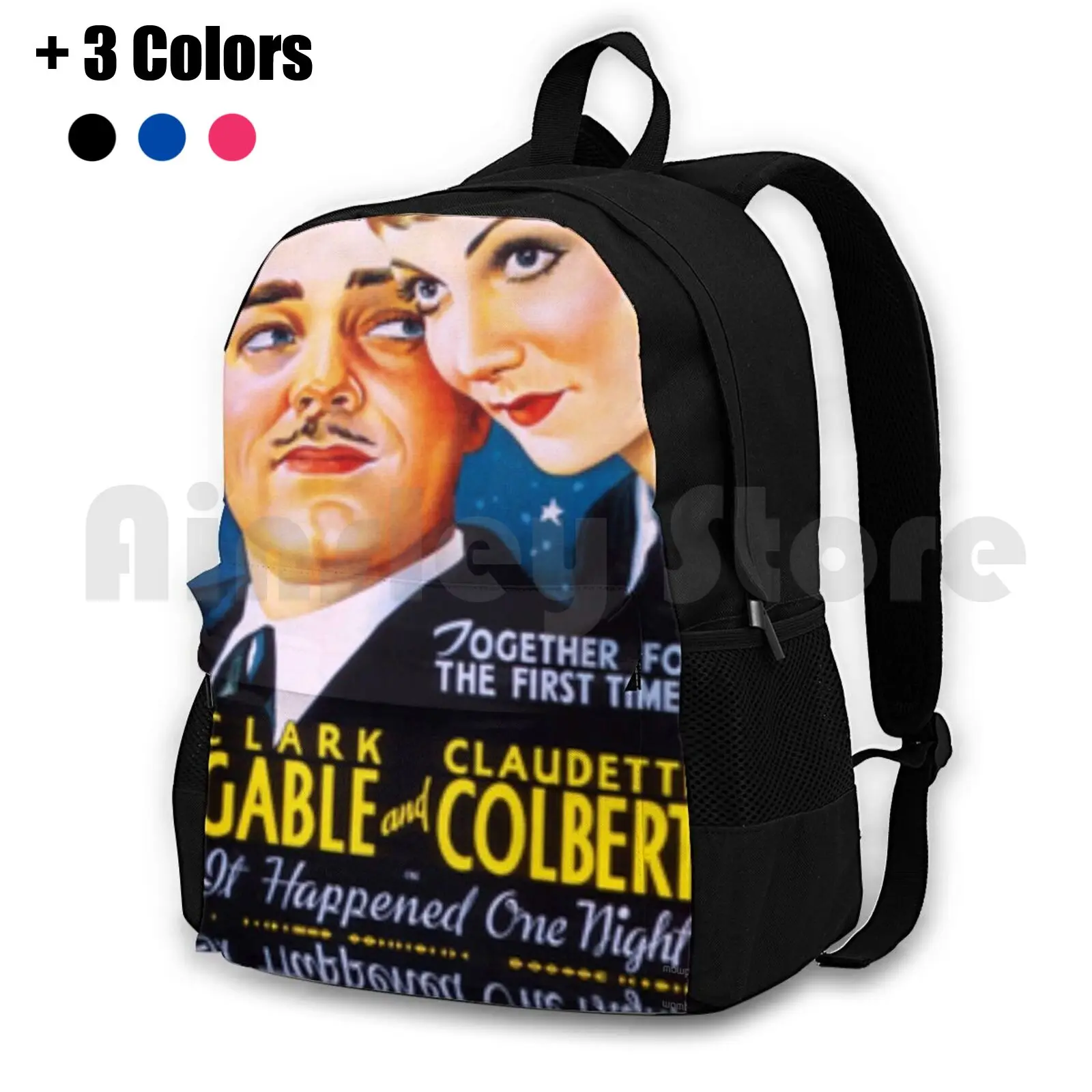 It Happened One Night Outdoor Hiking Backpack Riding Climbing Sports Bag Old Film Old Movie Old Movies Old Cinema Classic