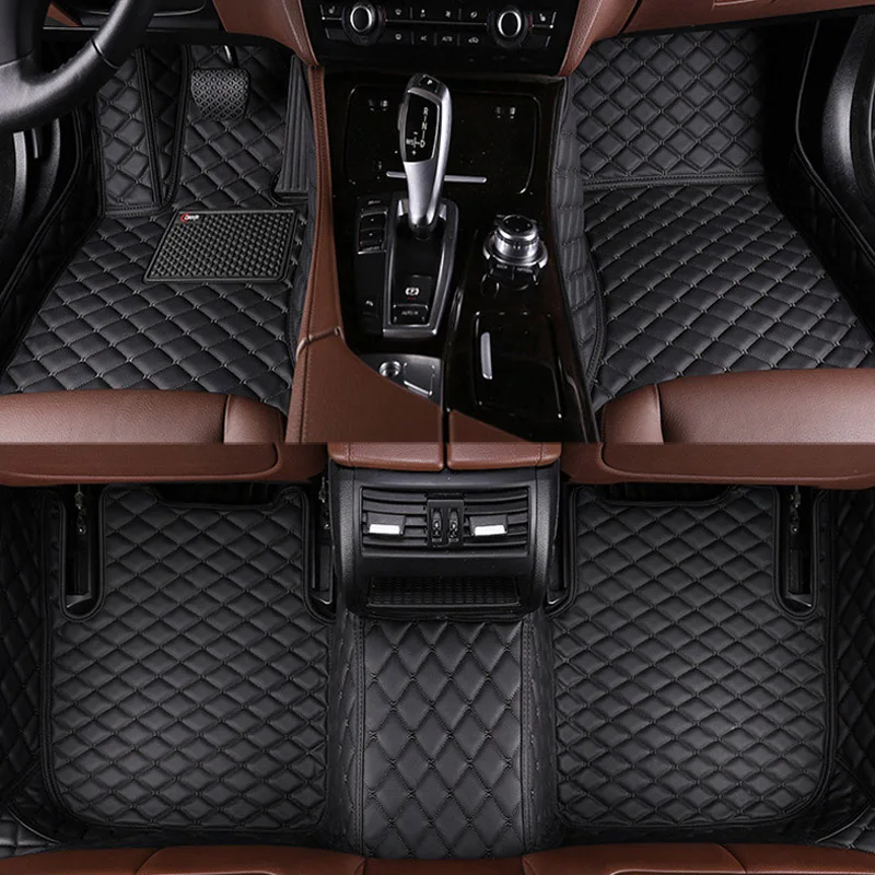 Waterproof Car Floor Mats All Season Car Carpet Floor Liner Artificial Leather For Nissan Qashqai J10 2014 2013 2012