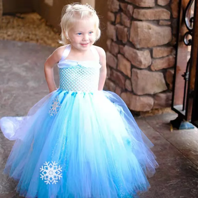Pink Princess Kids Girls Tutu Dresses Tulle Straps Butterfly Flower Children Children Dresses Kids Clothes