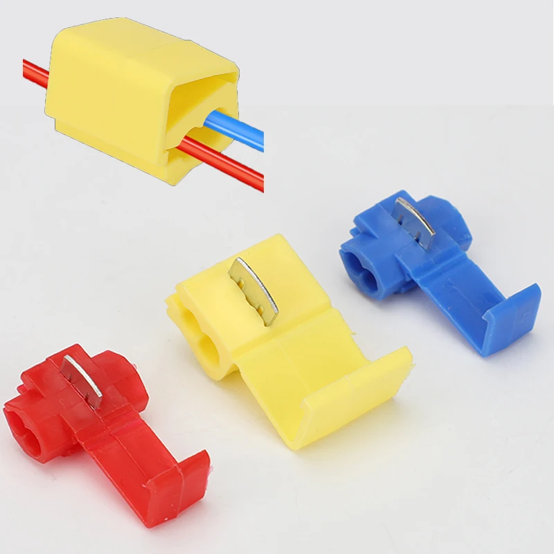 Cable Quick Splice Car wire connectors Terminals AWG 22-10 Insulated Without Breaking Crimp Locking Termin Lighting splitter