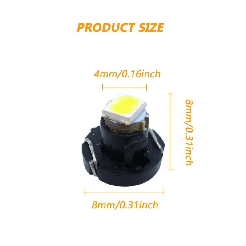 10xT3 Neo Wedge Led Gauge Dashboard Indicator Light Switch Radio Climate Control Bulb for Honda Civic 2003 2004 2006 2007 2008