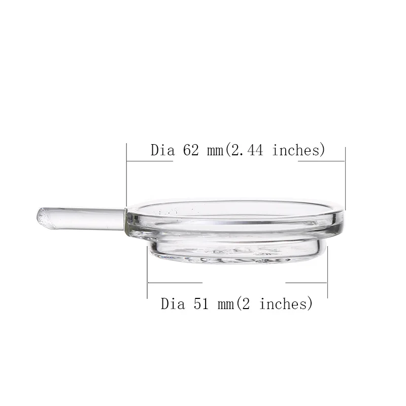 Disposable Shisha Hookah Thick Glass Charcoal Tray Chicha Narguile Plate Accessories Safty Anti-Scald Nargile Part