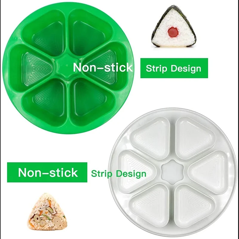 Newest DIY Sushi Mold Onigiri Rice Ball Food Press Triangular Sushi Maker Mold Sushi Kit Japanese Kitchen Tools Bento Box