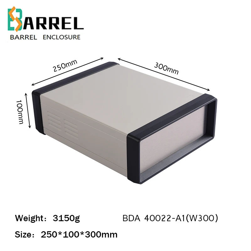 Imagem -03 - All-metal Gabinete Instrumento Eletrônico Faça Você Mesmo Elétrica Tomada Interruptor de Controle de Distribuição de Habitação Indústria Case 300*250*100 Milímetros