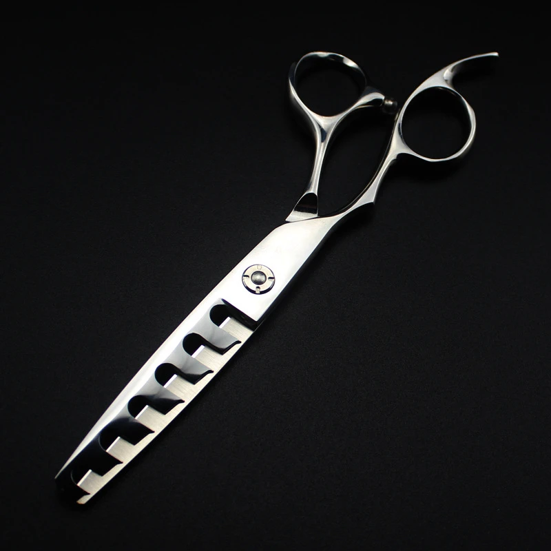 professional Japan 440c left handed 6 '' 6 14 30 teeth hair scissors haircut thinning barber cutting shears hairdresser scissors