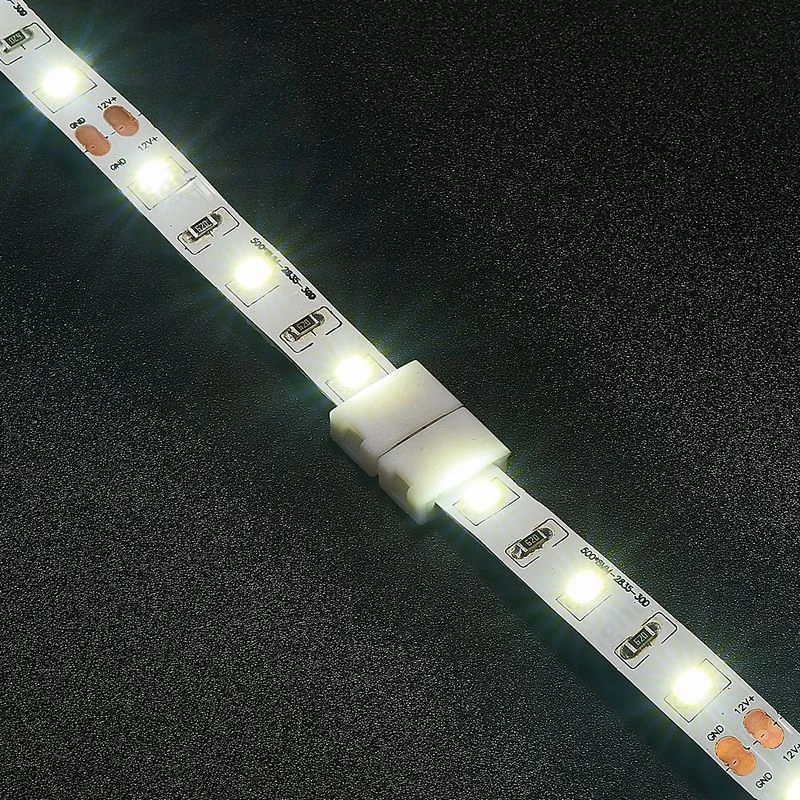 Connettori LED A 2 Poli Da 10mm Senza Saldatura – Per Strisce 5050 3528 COB – Angolari L E T (Set Con Cacciavite)