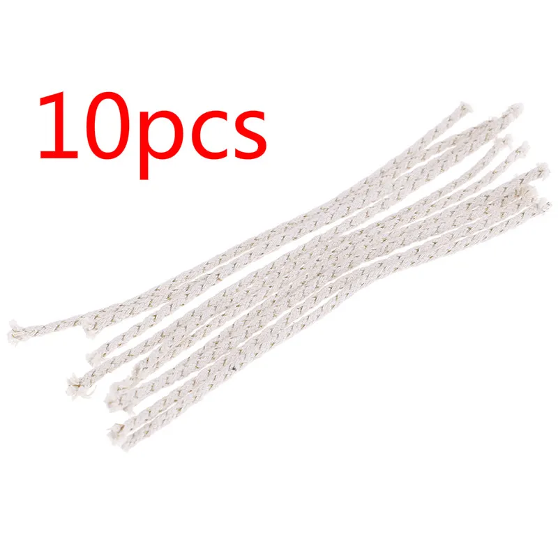 10pcs/lot Copper Wire Lighter Cotton Core Wick Kerosene Oil Lighter Accessories Replacement For Petrol Lighter Fire Starter Bulk