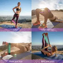 Anti-slip yoga resistance bands for exercise #3