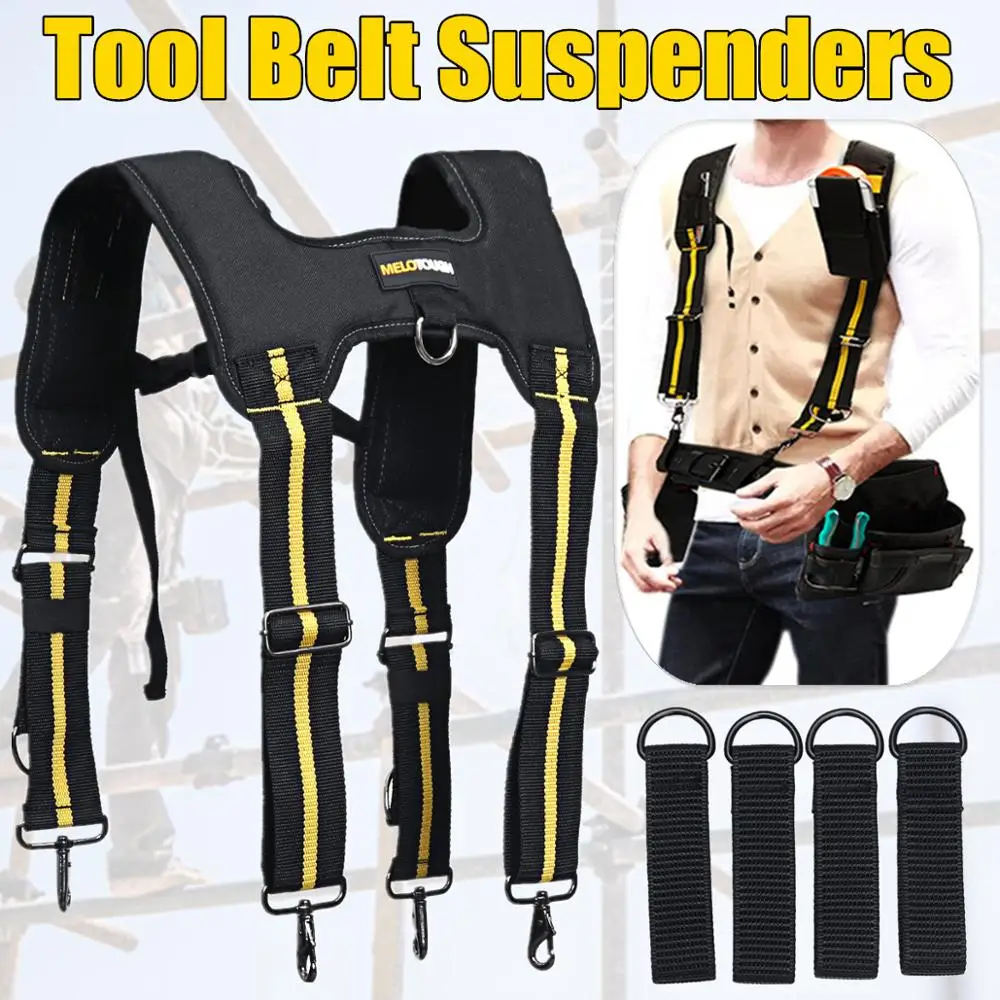 Padded Heavy Duty Work Tool Belt for Tool Pouch Builder Scaffolder