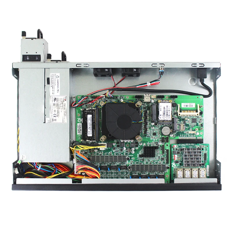 Imagem -06 - Fonte de Alimentação Redundante Roteador Industrial Intel Gigabit 1000m do Servidor do Firewall 1u com Núcleo i5 9400 i7 9700 de 4*10g Sfp Intel