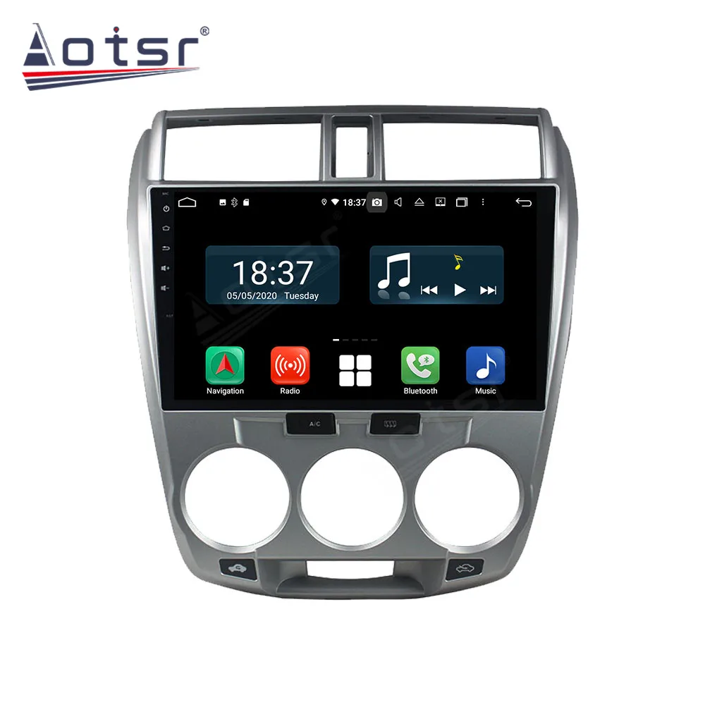 Android Car Multimedia Stereo Player For Honda City 2008 2009-2013 Tape Radio Recorder Video Auto GPS Navi Head Unit 2Din 2 Din